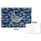 Sharks Disposable Paper Placemat - Front & Back