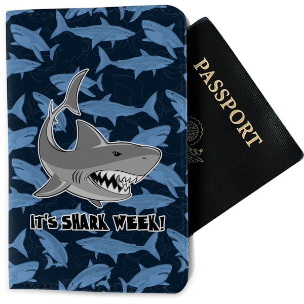 Custom Sharks Passport Holder - Fabric w/ Name or Text