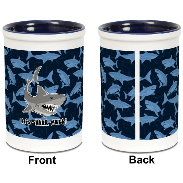 Sharks Pencil Holder - Blue - approval