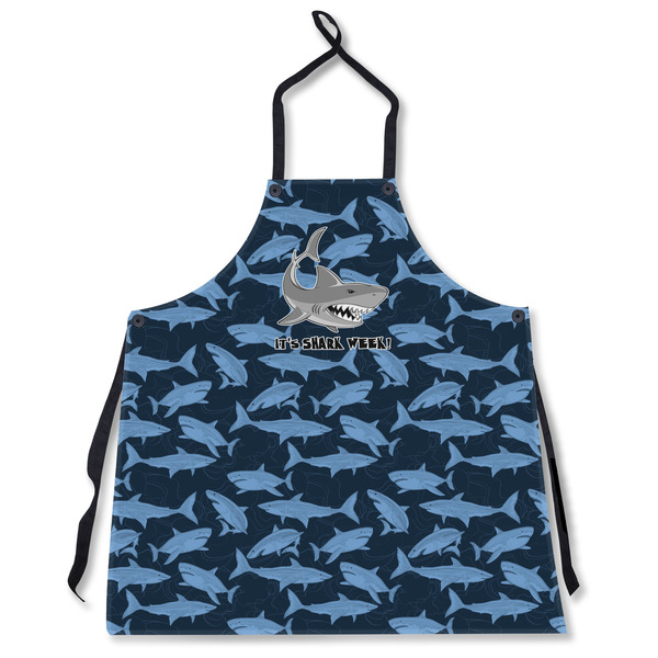 Custom Sharks Apron Without Pockets w/ Name or Text