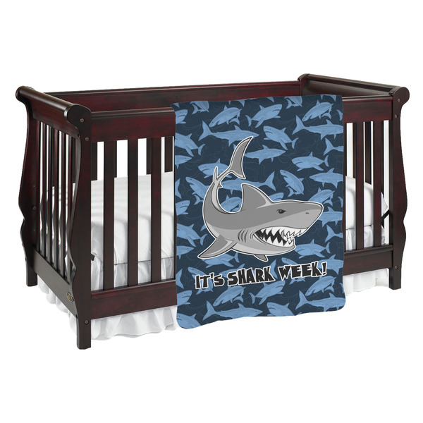 Custom Sharks Baby Blanket (Personalized)
