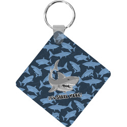Sharks Diamond Plastic Keychain w/ Name or Text