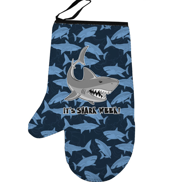 Sharks Personalized Oven Mitt - Left