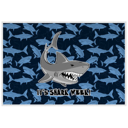 Sharks Laminated Placemat w/ Name or Text