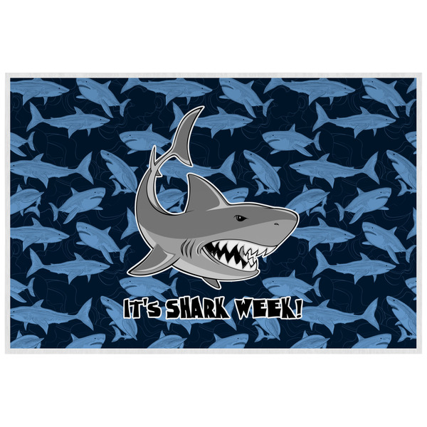 Custom Sharks Laminated Placemat w/ Name or Text