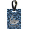 Sharks Plastic Luggage Tag - Rectangular w/ Name or Text