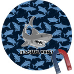 Sharks Round Fridge Magnet (Personalized)