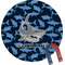 Sharks Round Fridge Magnet (Personalized)
