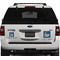 Sharks Personalized Square Car Magnets on Ford Explorer