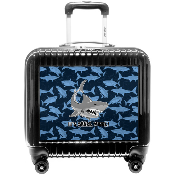 Custom Sharks Pilot / Flight Suitcase w/ Name or Text