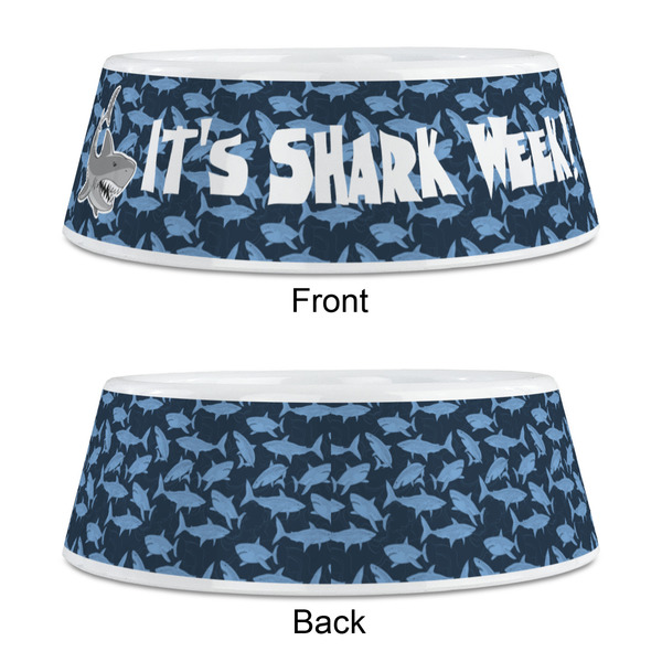 Sharks Plastic Pet Bowls - Medium - APPROVAL