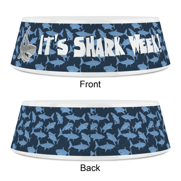 Sharks Plastic Pet Bowls - Small - APPROVAL