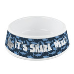Sharks Plastic Dog Bowl - Small (Personalized)