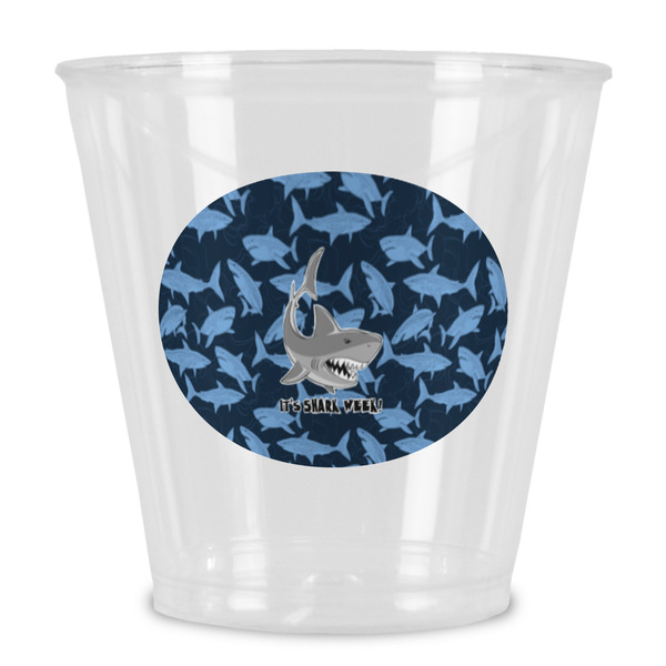 Custom Sharks Plastic Shot Glass (Personalized)