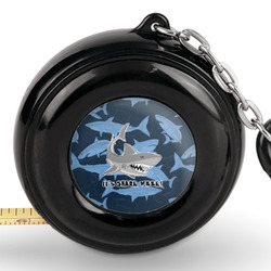 Sharks Pocket Tape Measure - 6 Ft w/ Carabiner Clip (Personalized)