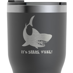Sharks RTIC Tumbler - Black - Engraved Front (Personalized)