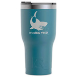 Sharks RTIC Tumbler - Dark Teal - Laser Engraved - Single-Sided (Personalized)