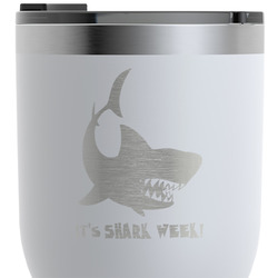 Sharks RTIC Tumbler - White - Engraved Front & Back (Personalized)