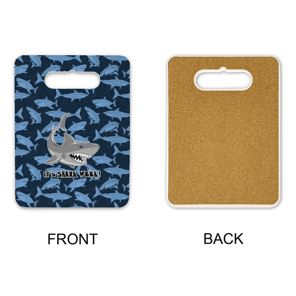 Sharks Rectangle Trivet with Handle - APPROVAL