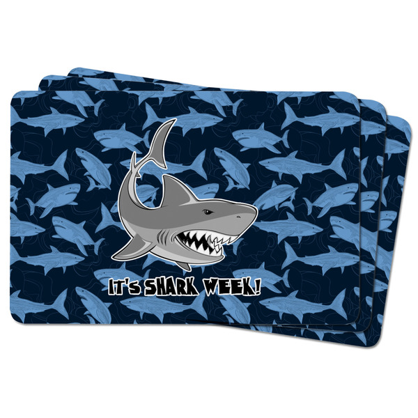 Sharks Rectangular Fridge Magnet - THREE