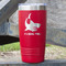 Sharks 20 oz Stainless Steel Tumbler - Red - Single Sided (Personalized)