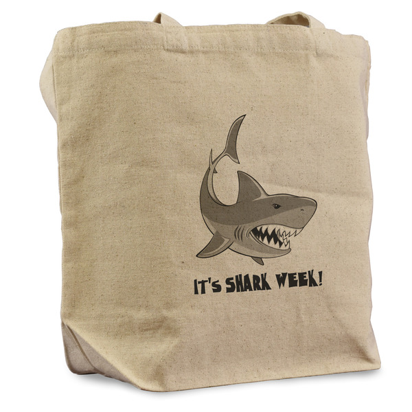 Custom Sharks Reusable Cotton Grocery Bag (Personalized)