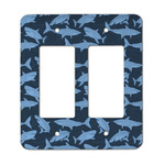 Sharks Rocker Style Light Switch Cover - Two Switch