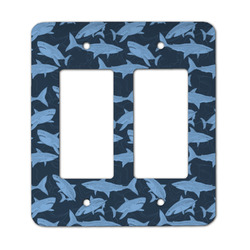Sharks Rocker Style Light Switch Cover - Two Switch