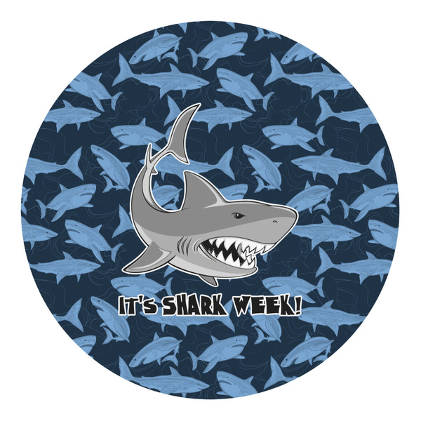 Custom Sharks Round Decal - Large (Personalized)