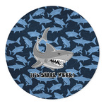 Sharks 5' Round Indoor Area Rug (Personalized)