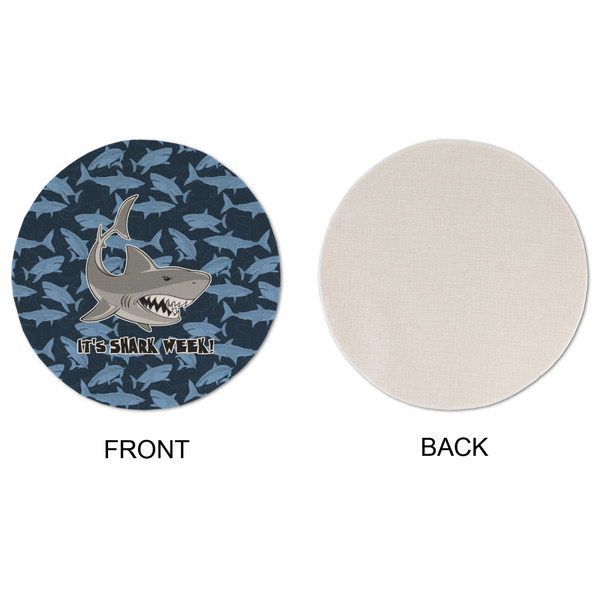 Sharks Round Linen Placemats - APPROVAL (single sided)