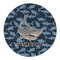 Sharks Round Linen Placemats - FRONT (Single Sided)
