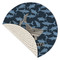 Sharks Round Linen Placemats - Front (folded corner single sided)