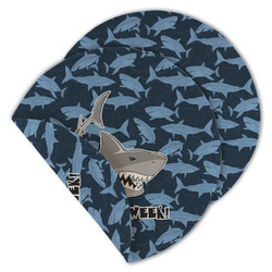 Sharks Round Linen Placemat - Double Sided (Personalized)