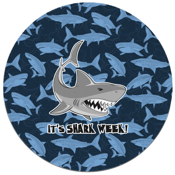 Sharks Round Mousepad - APPROVAL