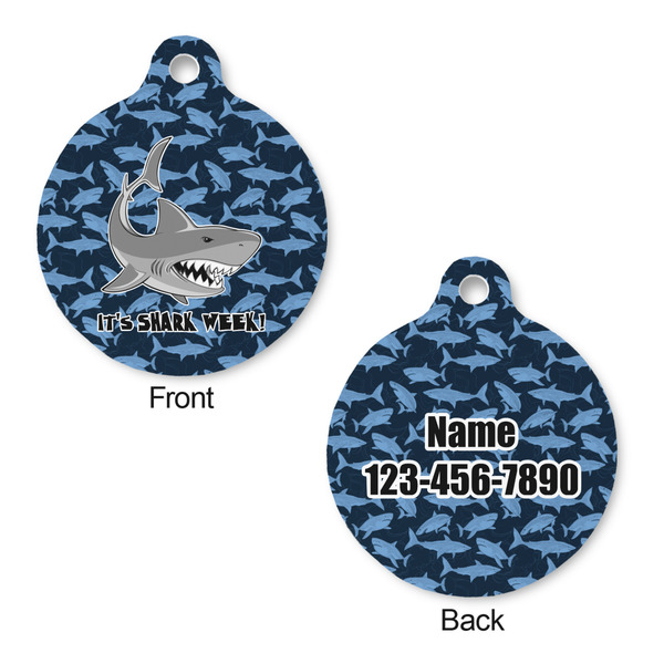 Sharks Round Pet ID Tag - Large - Approval