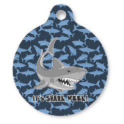 Sharks Round Pet ID Tag (Personalized)
