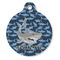 Sharks Round Pet ID Tag - Large - Front