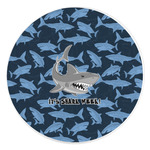 Sharks Round Stone Trivet (Personalized)