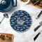 Sharks Round Stone Trivet - In Context View