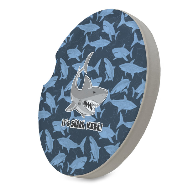 Sharks Sandstone Car Coaster - STANDING ANGLE