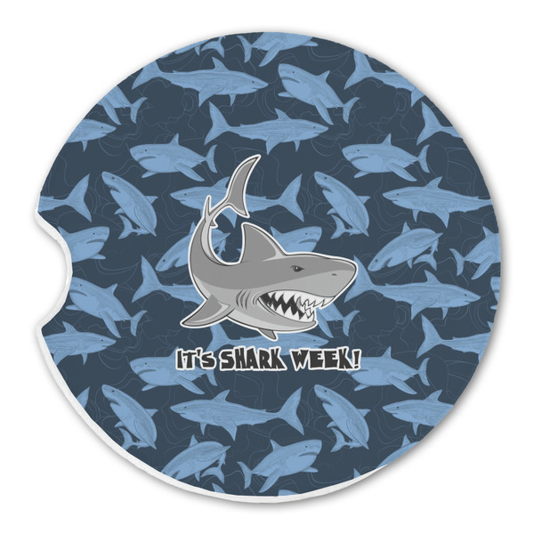 Custom Sharks Sandstone Car Coaster - Single (Personalized)
