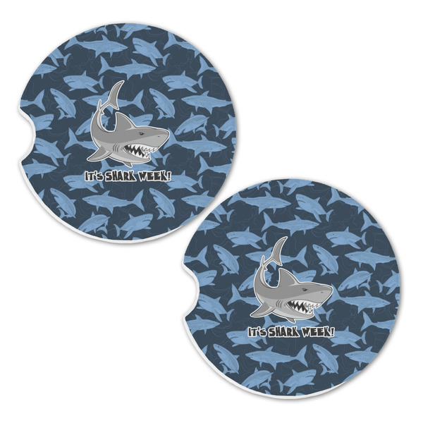 Sharks Sandstone Car Coasters - Set of 2