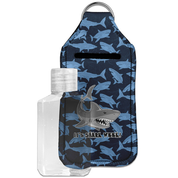 Custom Sharks Hand Sanitizer & Keychain Holder - Large (Personalized)