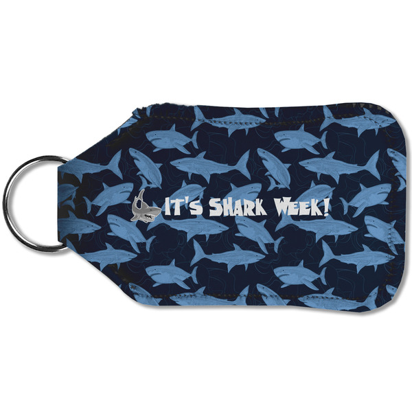 Sharks Sanitizer Holder Keychain - Small (Back)
