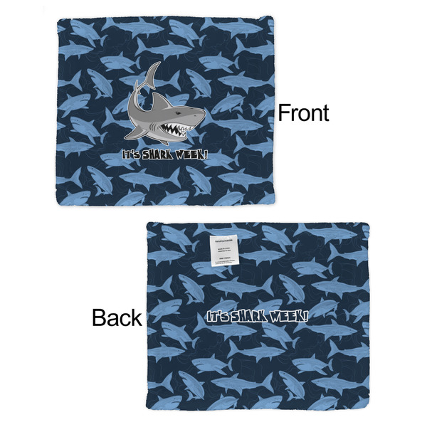 Sharks Security Blanket - Front & Back View