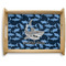 Sharks Natural Wooden Tray - Large w/ Name or Text