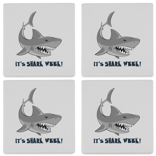 Sharks Set of 4 Sandstone Coasters - See All 4 View