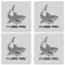 Sharks Set of 4 Sandstone Coasters - See All 4 View
