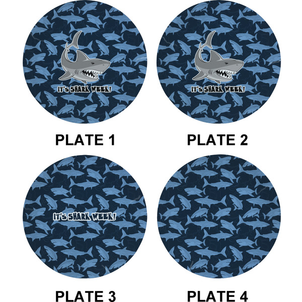 Sharks Set of Appetizer / Dessert Plates (Approval)